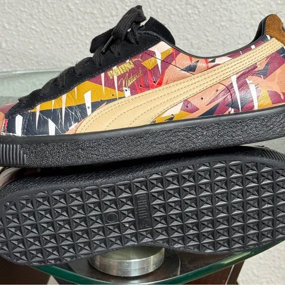 PUMA CLYDE MOON JUNGLE x Natural Multicolor Size 8.5 US Men's Sneakers - Picture 10 of 13